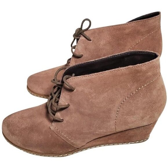 Franco Sarto Womens Suede Lace up Ankle Booties Size US 7.5 - Picture 3 of 16